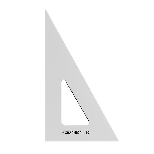 Alvin Scholastic Handheld Drafting Triangle - Writing & Drawing Instruments