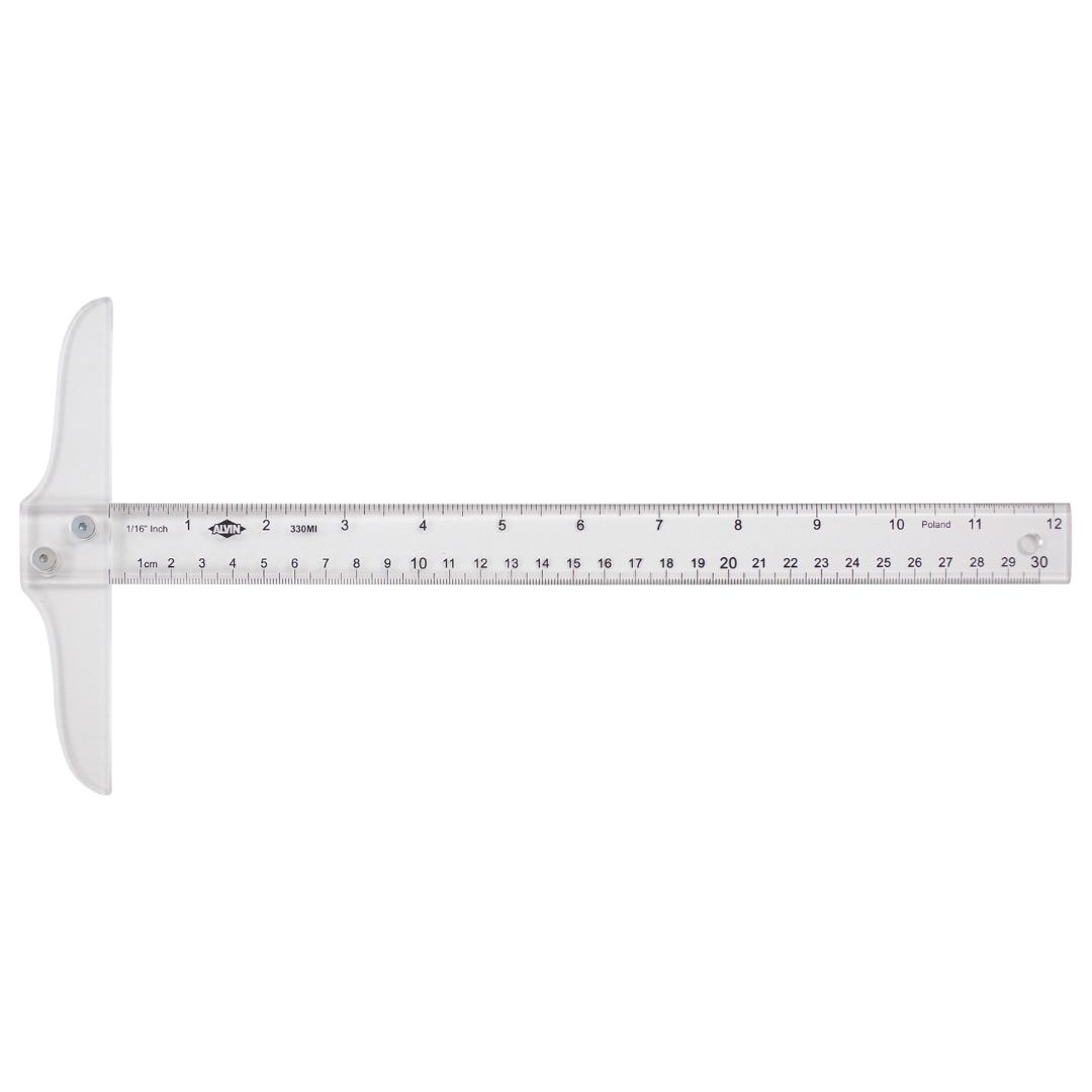T-square Translucent Plastic 12in