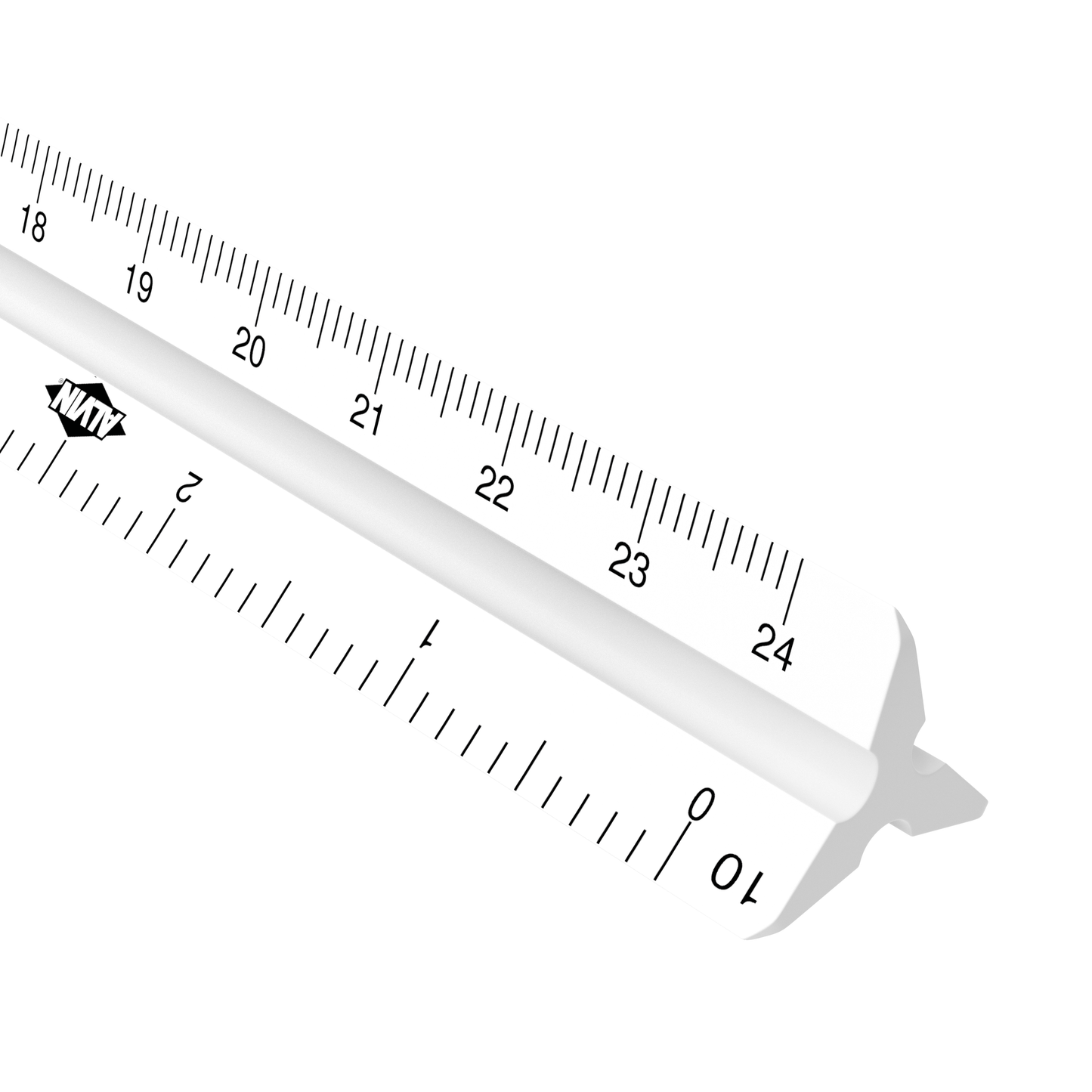 Alvin Triangular Scale Engineer 12" Plastic - Textile Art Gauges & Rulers