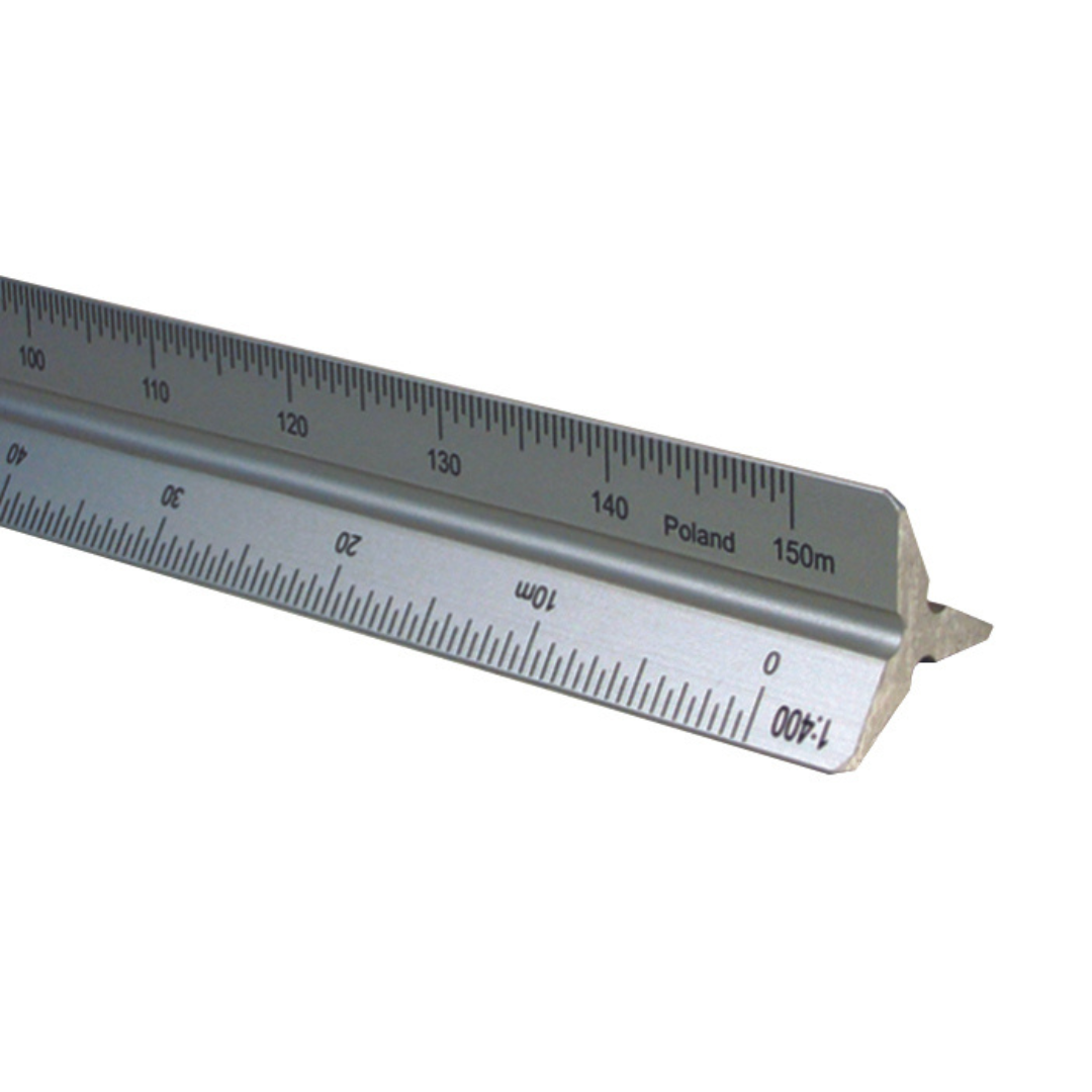 Metric Tri Scale Alum 30cm 1:100