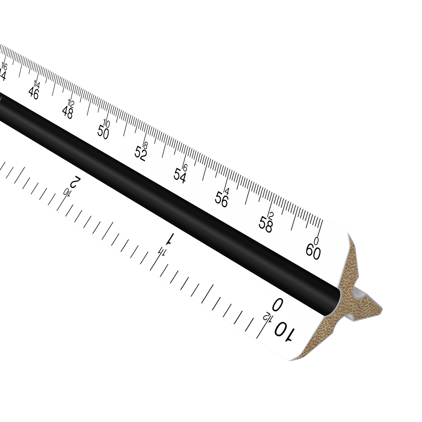 Alvin Plastic Triangular Scale 12" - Textile Art Gauges & Rulers
