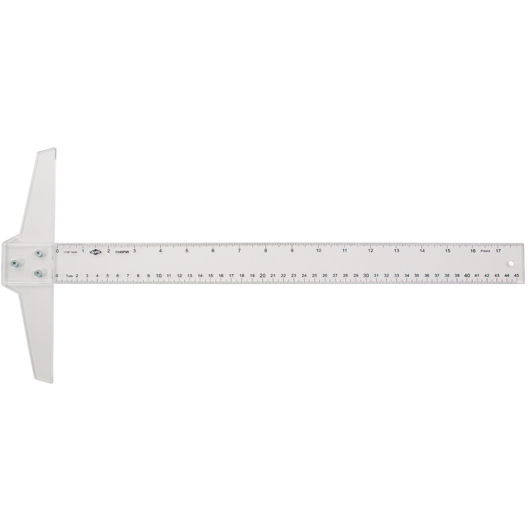 T-square Translucent Plastic 18in