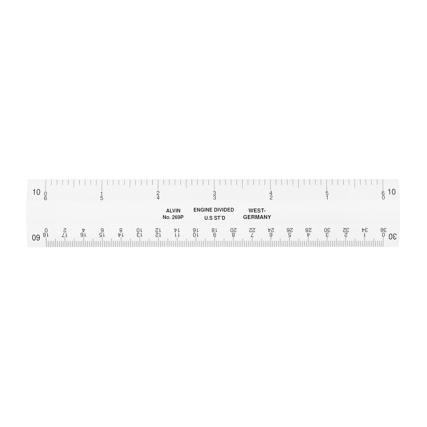 Scale 4 Bevel Flat Engineering 6" Plastic 269P