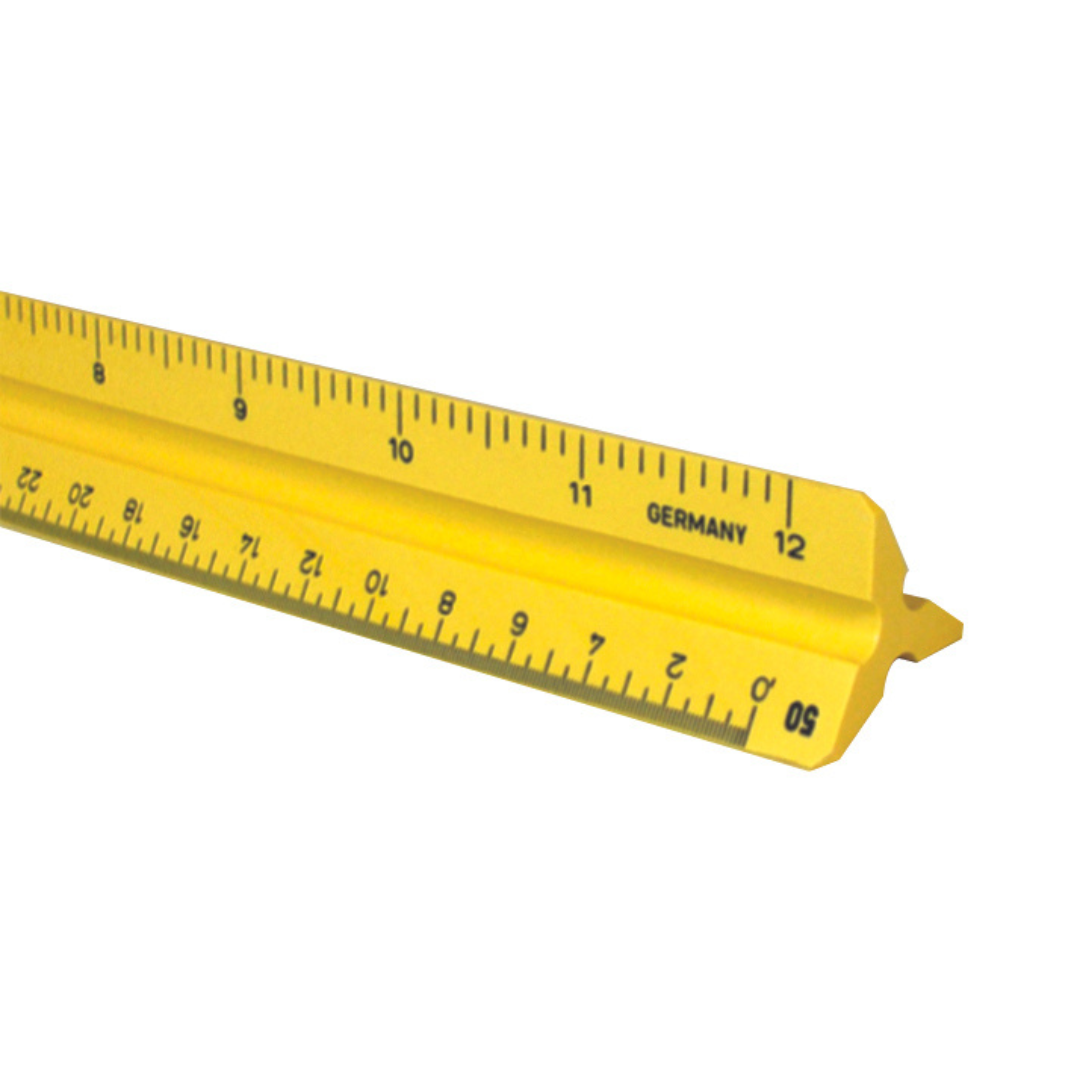 Alvin Scale Engineer Plas 12" Yellow