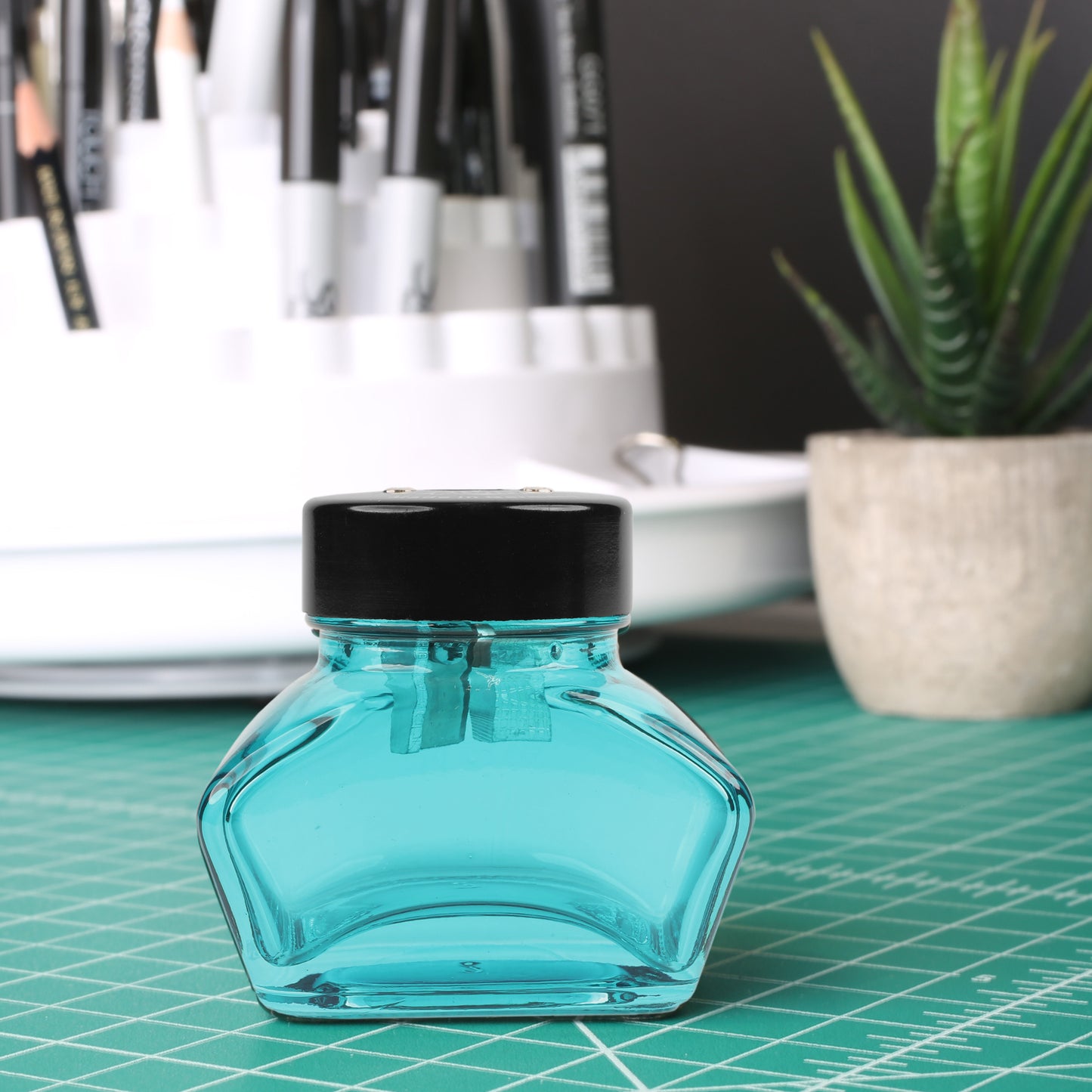 DUX Glass Inkwell Lead Sharpener