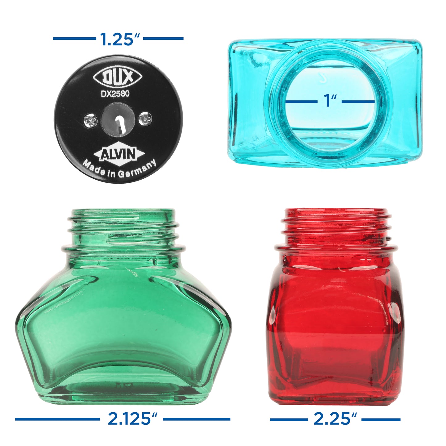 DUX Glass Inkwell Lead Sharpener