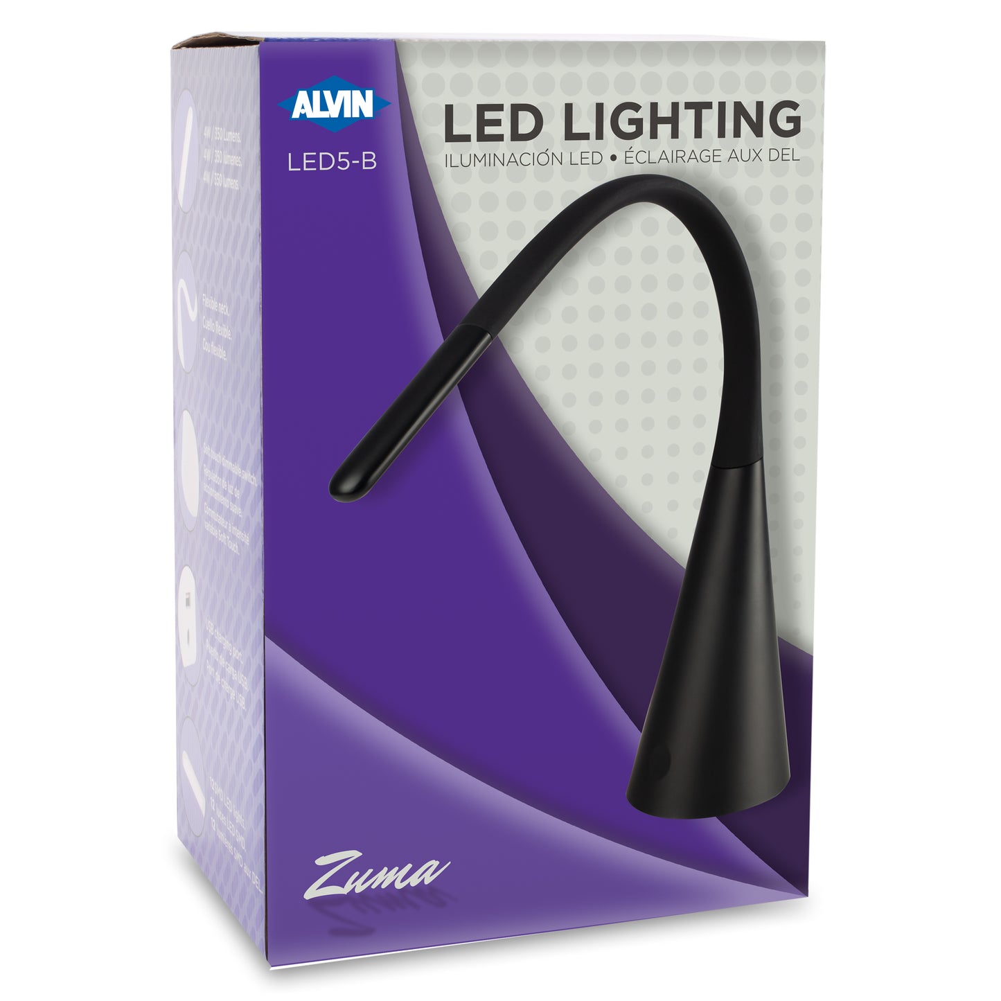 Alvin Zuma Desk Lamp - Black (CLOSEOUT)