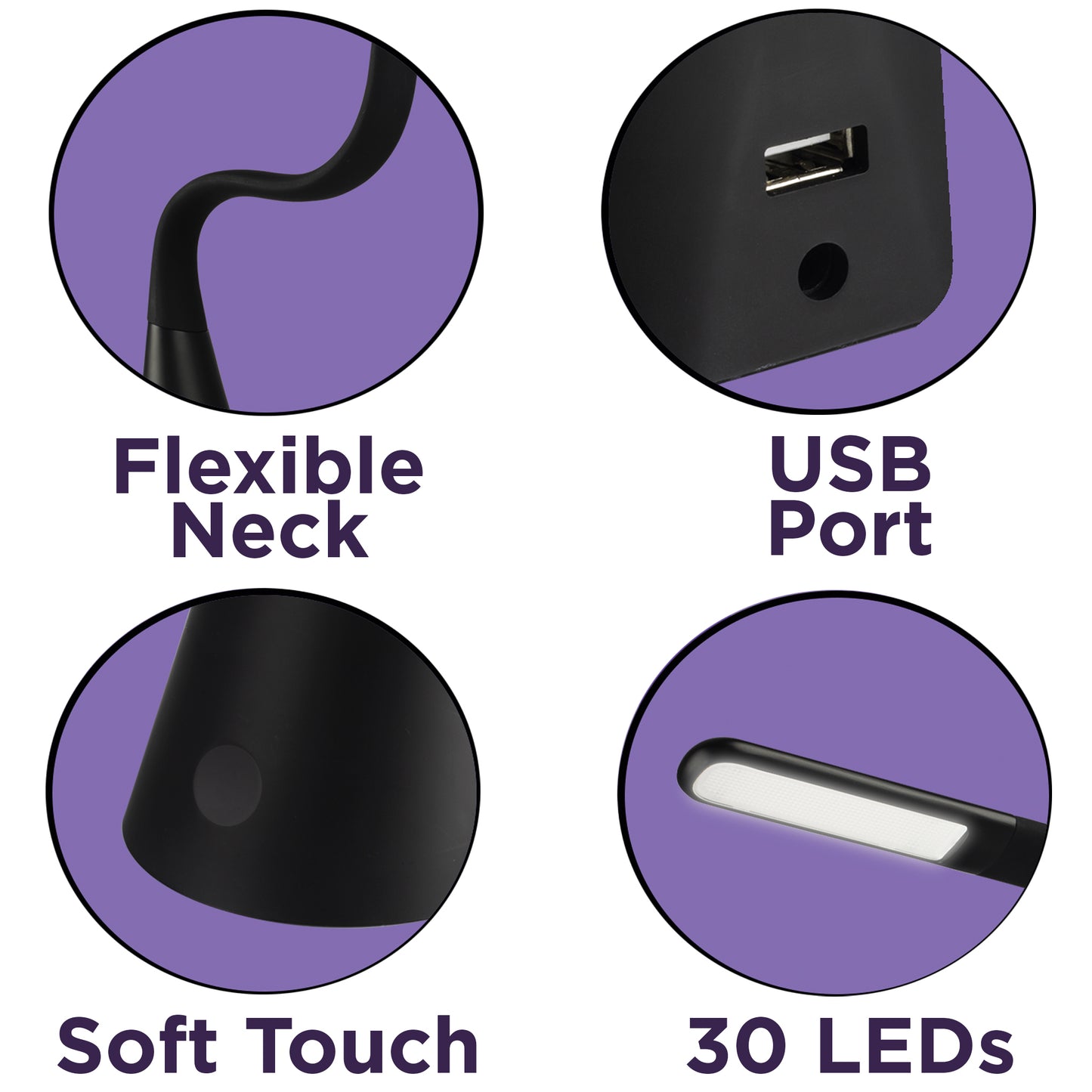 Zuma Desk Lamp - Black (CLOSEOUT)