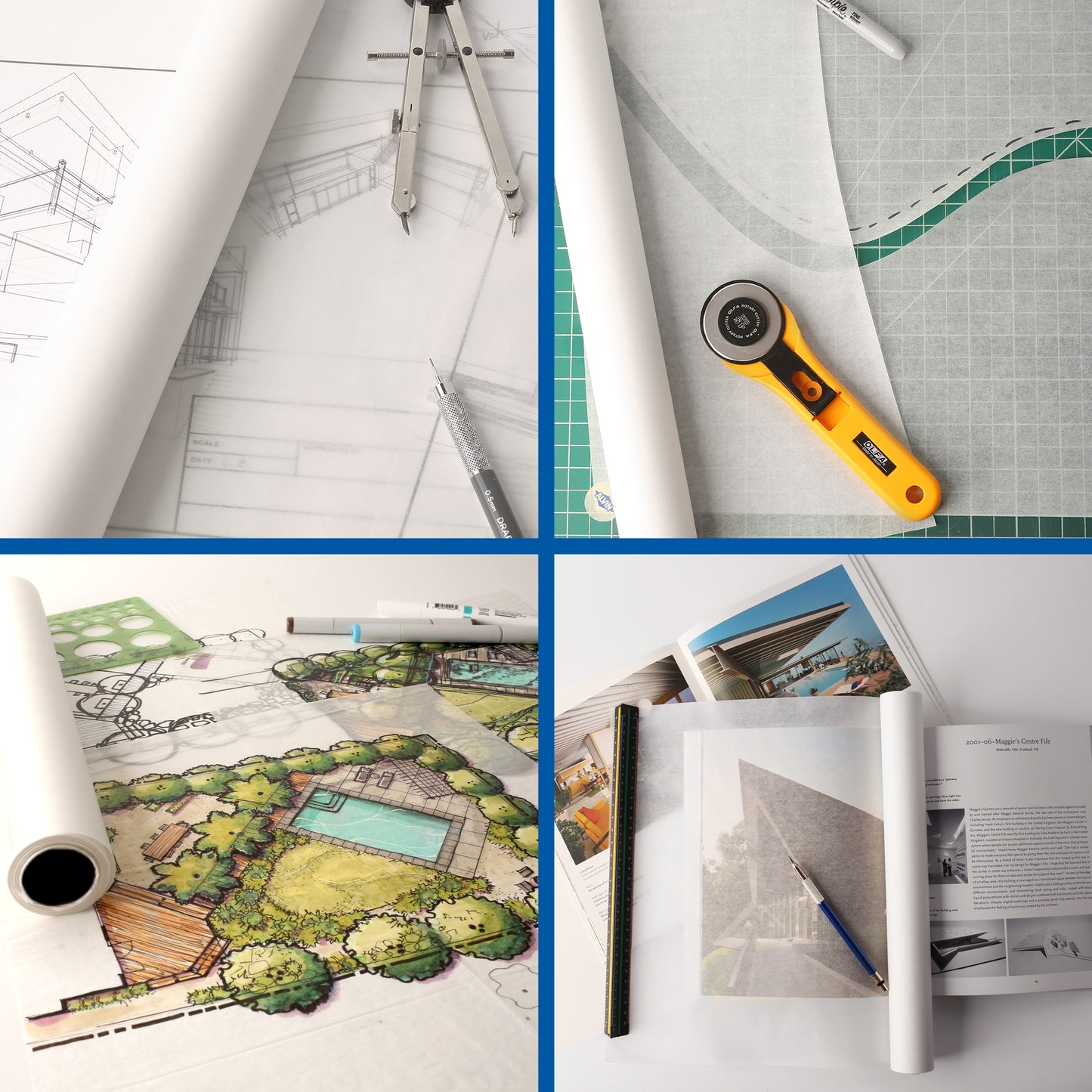 Alvin Tracing Paper Roll - Yellow, 50 Yards - Drawing & Painting Paper