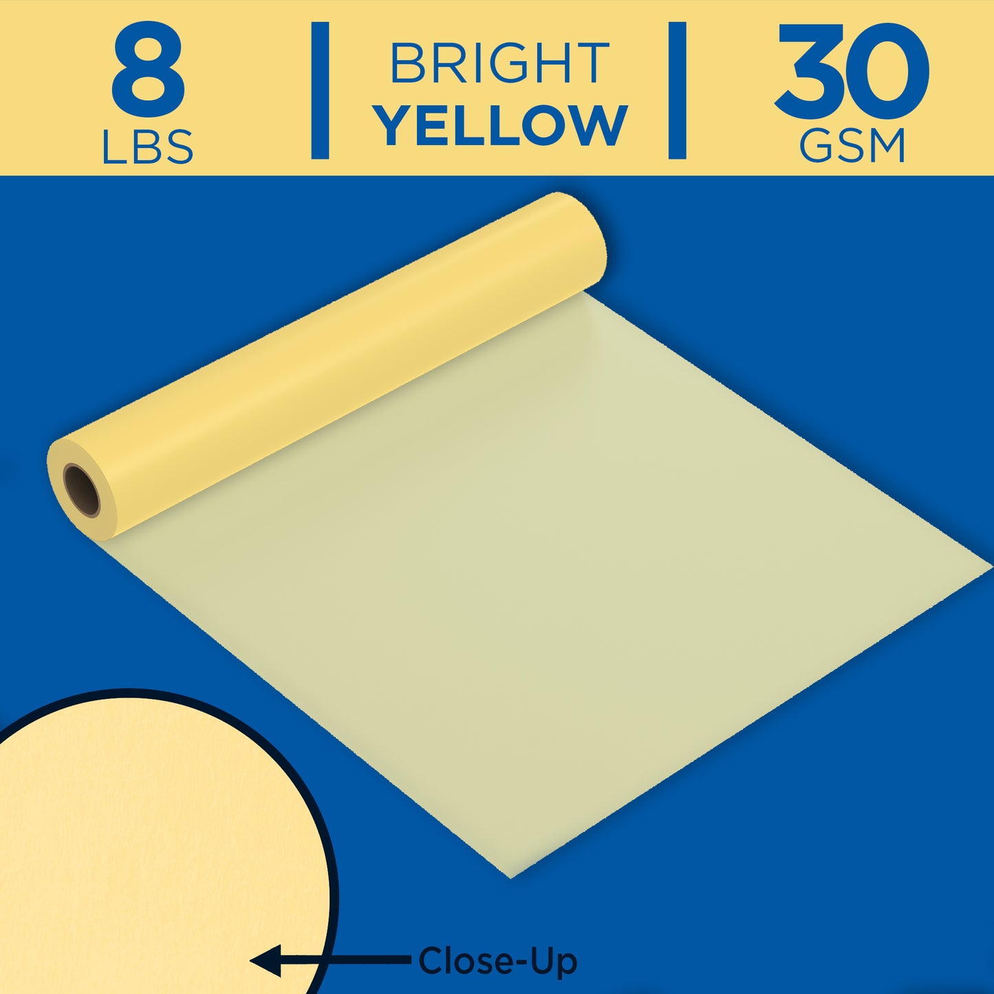 Alvin Tracing Paper Roll - Yellow, 50 Yards - Drawing & Painting Paper