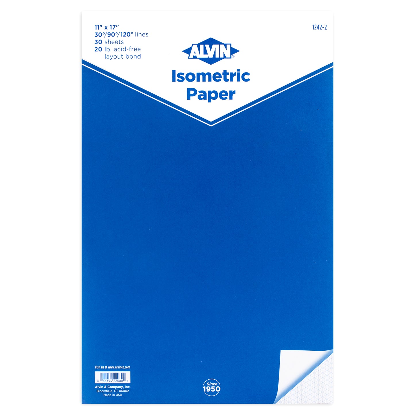 Alvin Isometric Grid Graph Paper - Drawing & Painting Paper