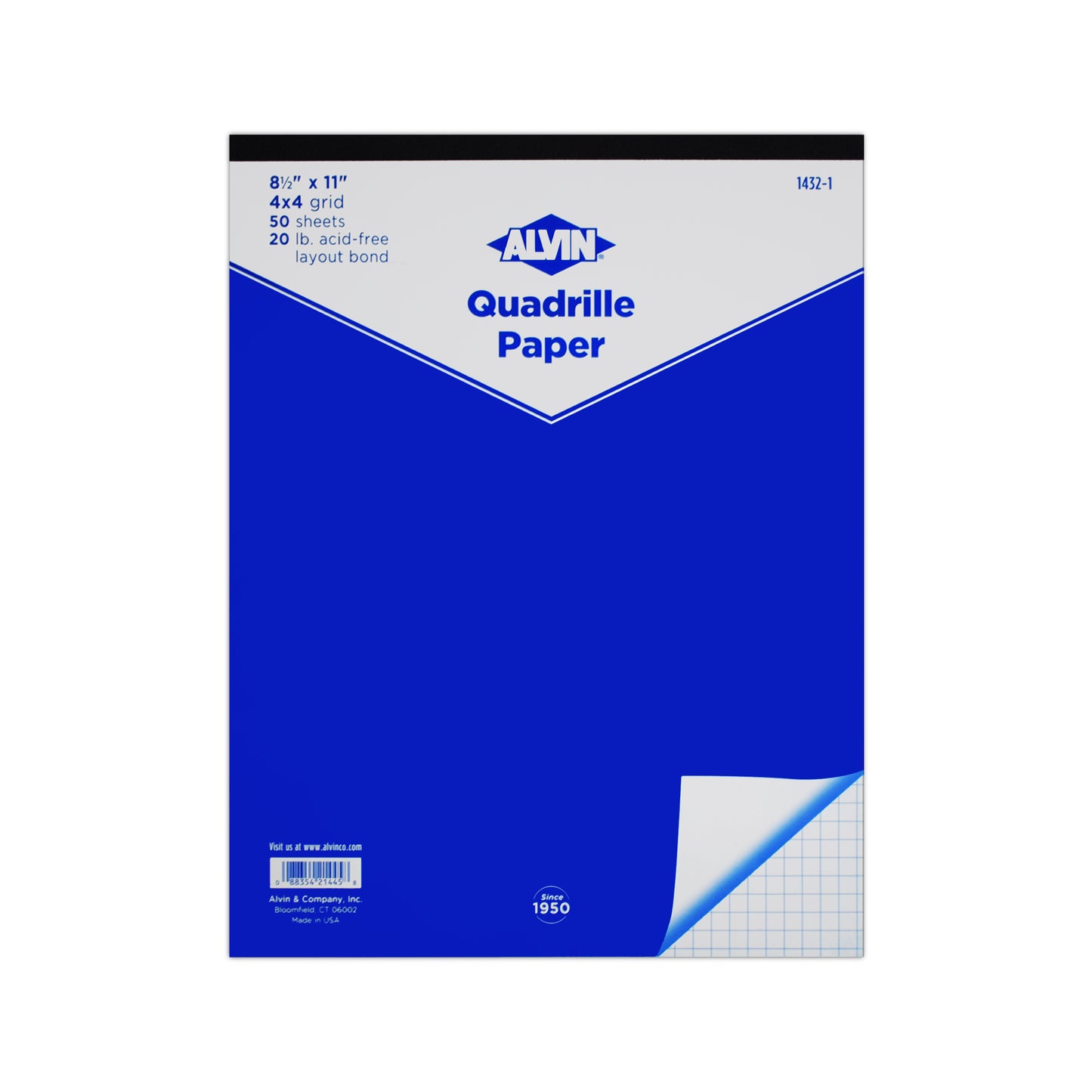 Alvin Quadrille Paper Pad 4"x4" Grid - Drawing & Painting Paper