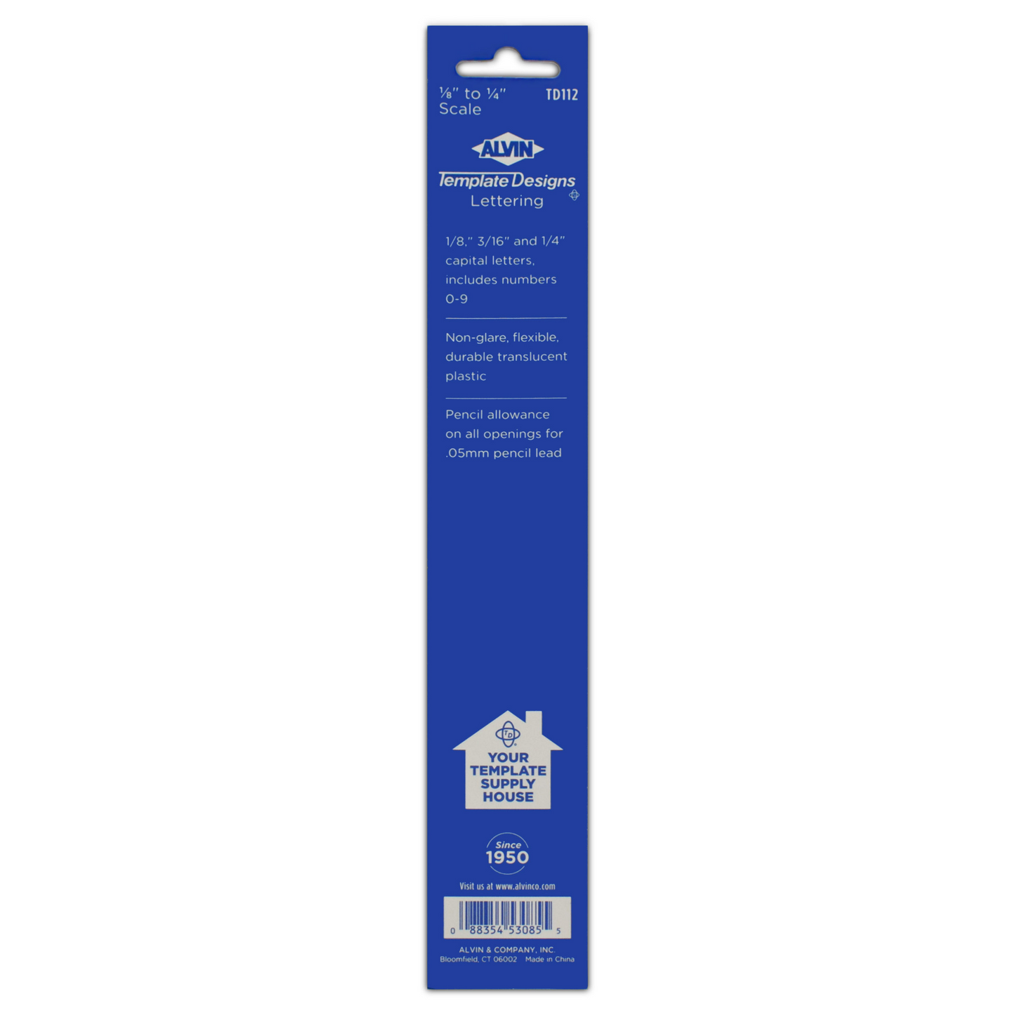 Alvin Standard Lettering Guide Template - Art & Crafting Tool Accessories