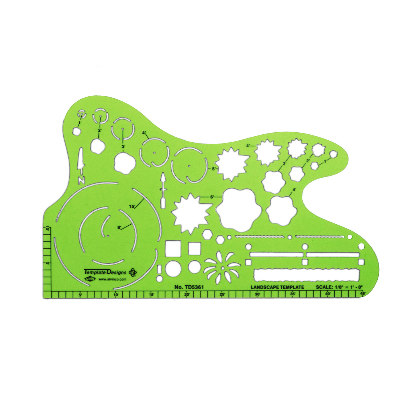 Alvin Landscape Design Template - Art & Crafting Tool Accessories