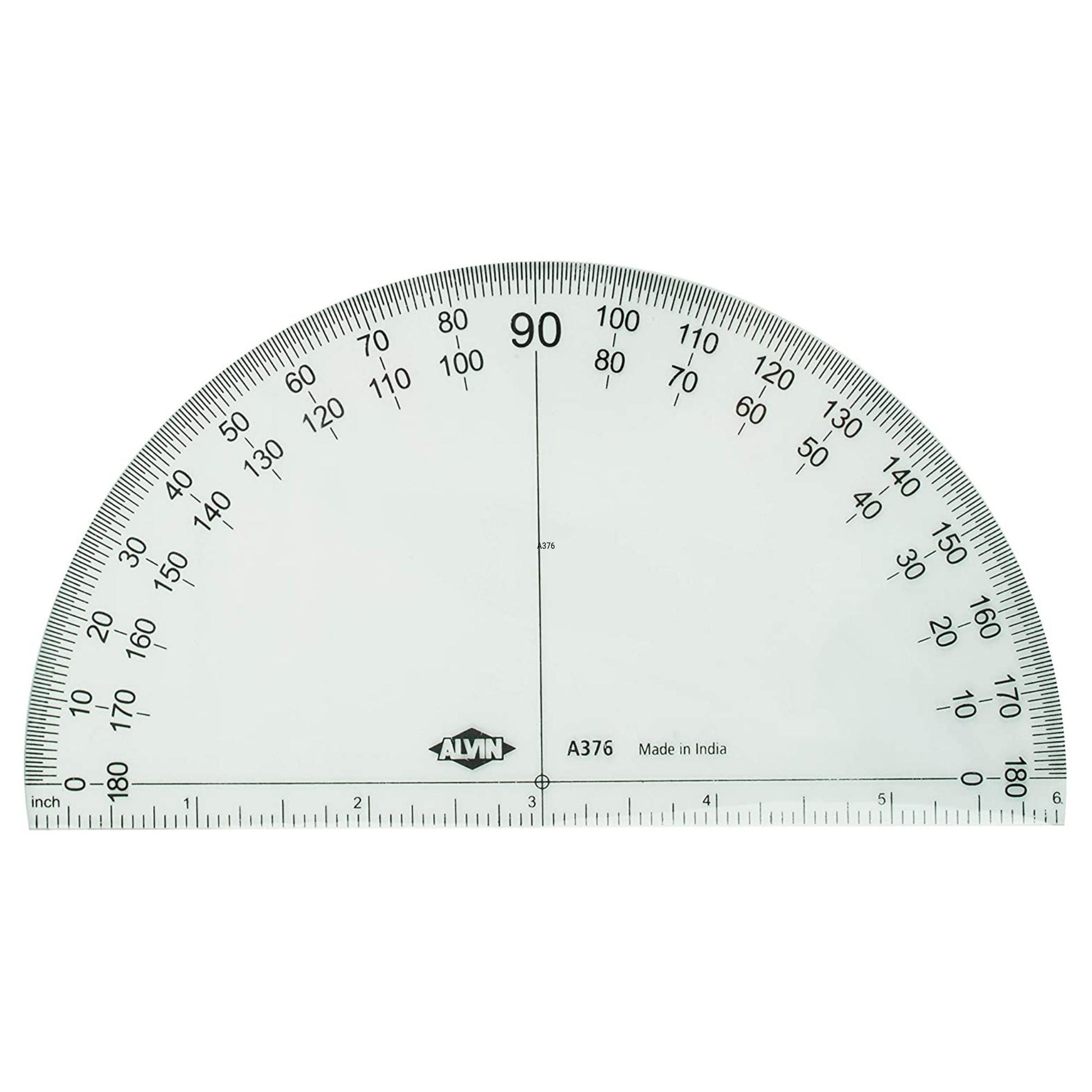 Alvin Protractor 6" Solid - Craft Measuring & Marking Tools