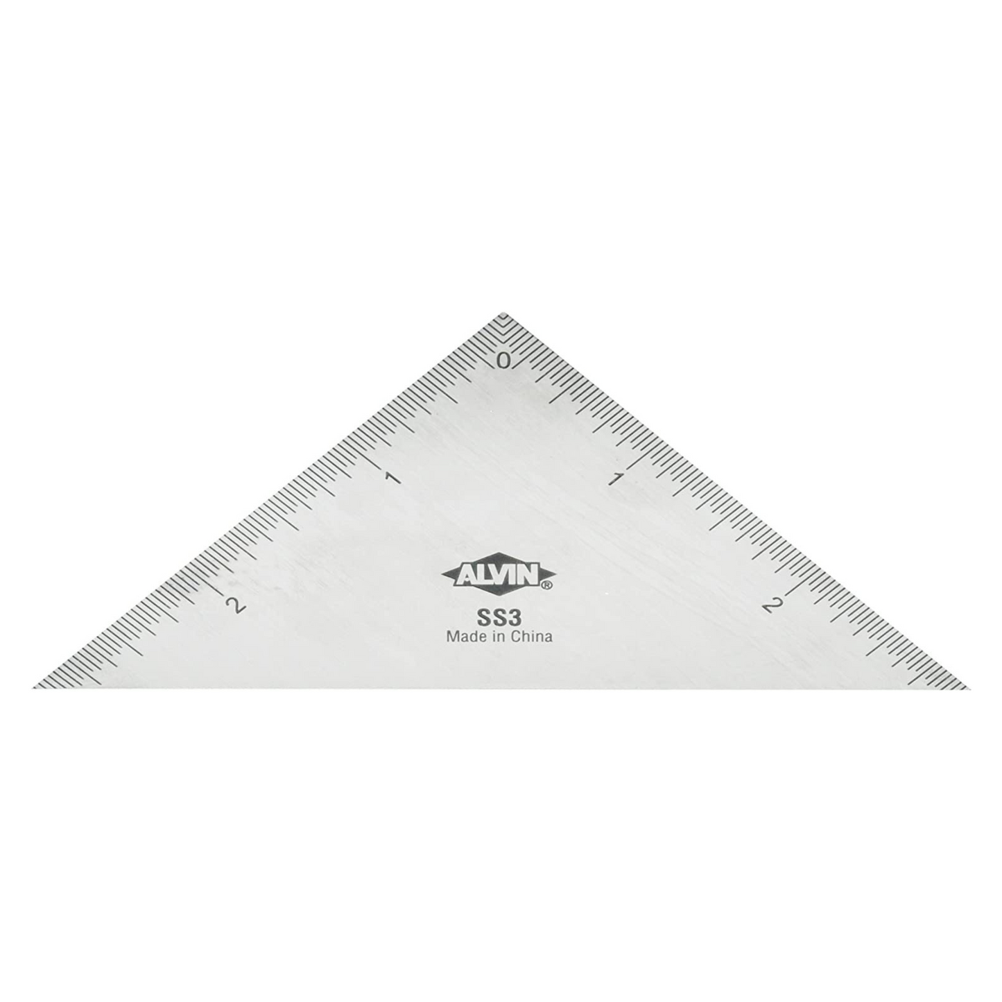 SKU: SS3 ALVIN Drafting Triangle Stainless Steel Ruler - 3 Inches