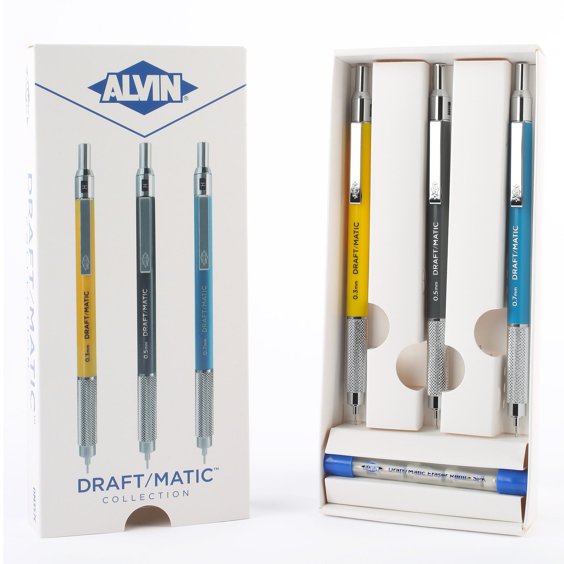 Alvin Draft/Matic Pencil Collection Set of 3 - Mechanical Pencils