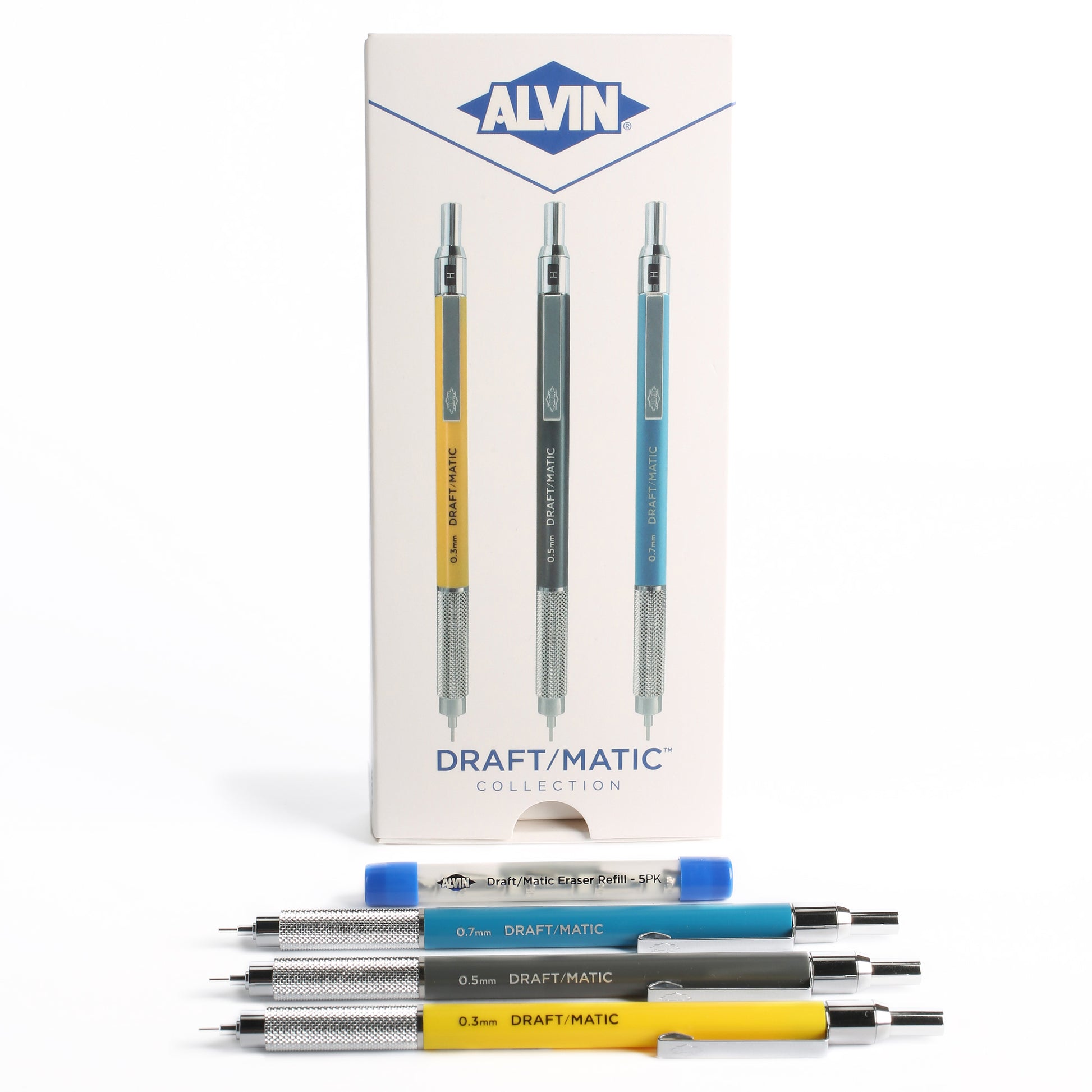 Alvin Draft/Matic Pencil Collection Set of 3 - Mechanical Pencils