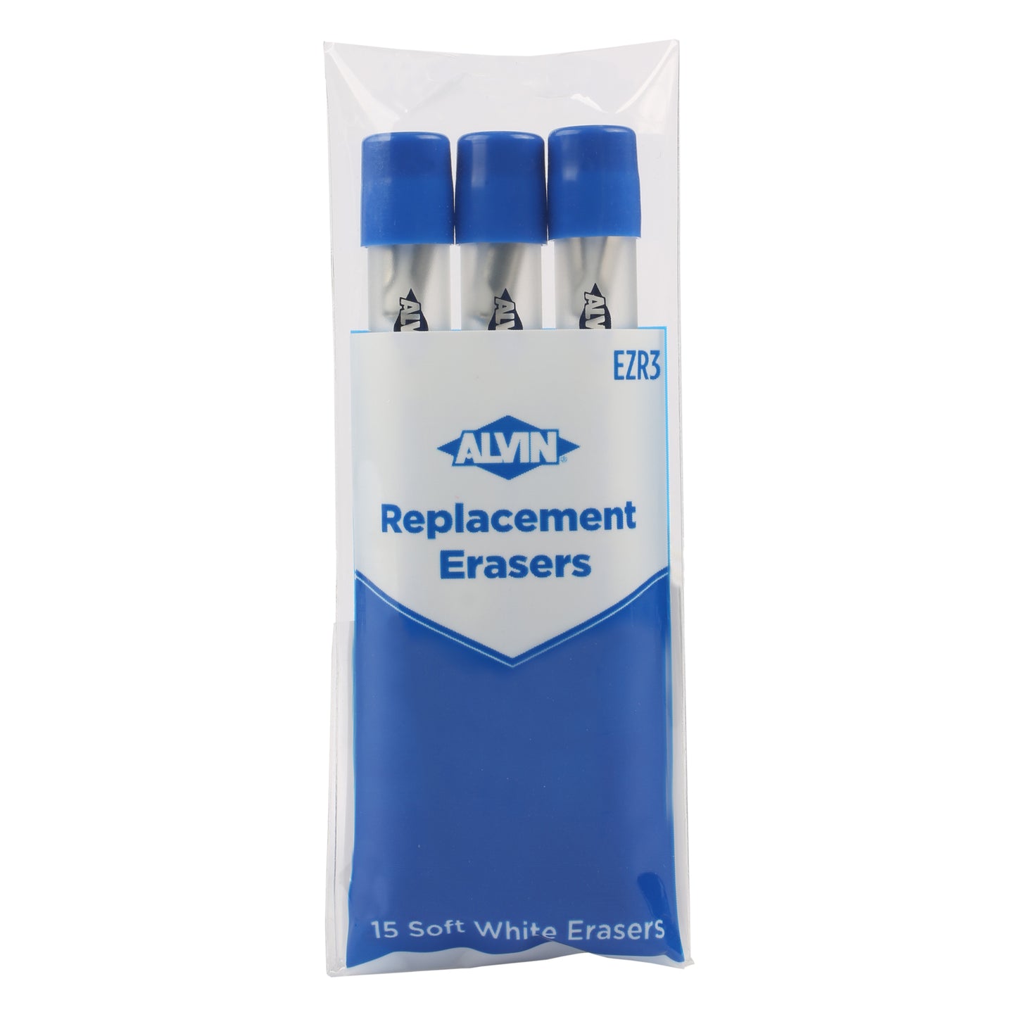 Alvin Soft White Eraser Replacements: Pack of 15 - Erasers