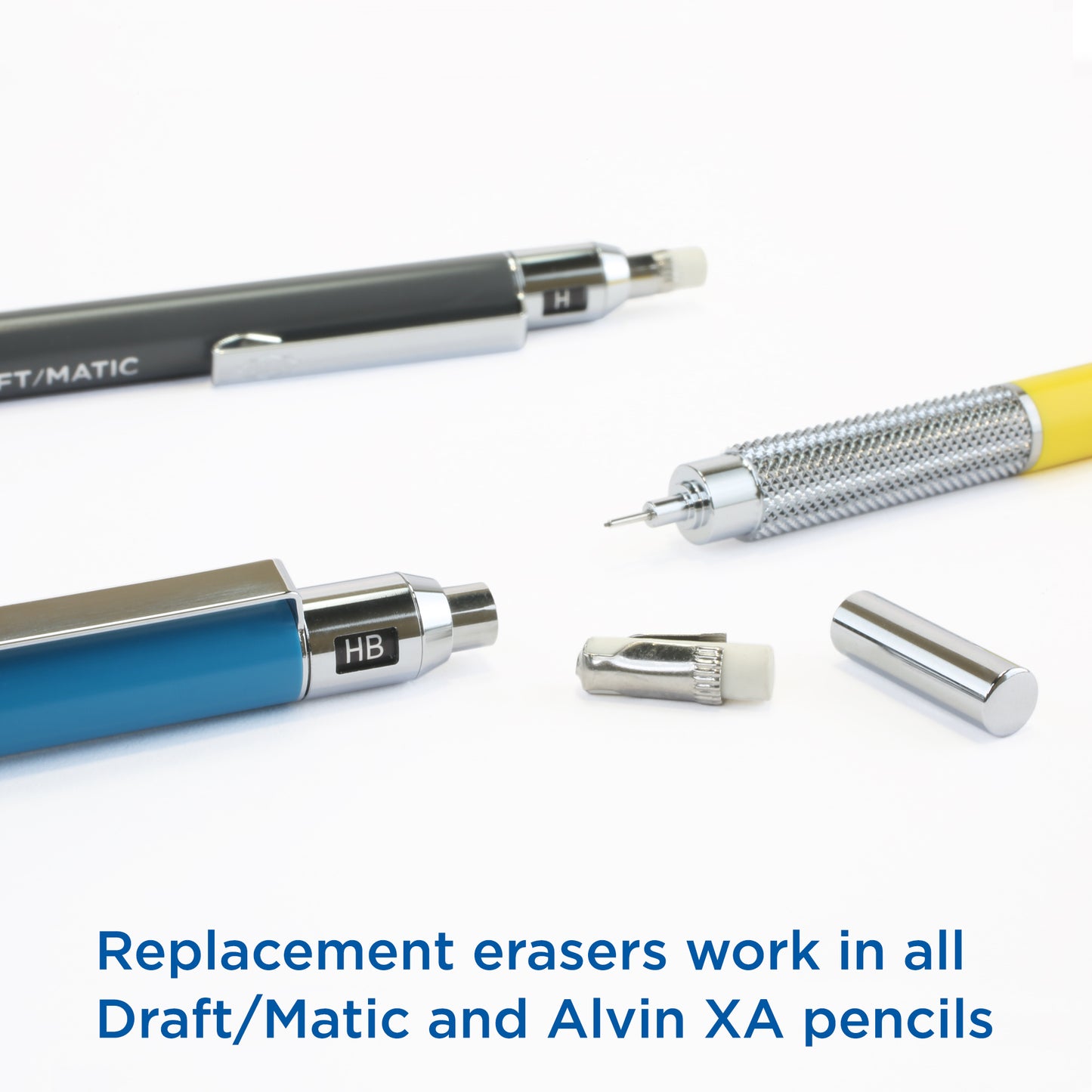 Alvin Soft White Eraser Replacements: Pack of 15 - Erasers