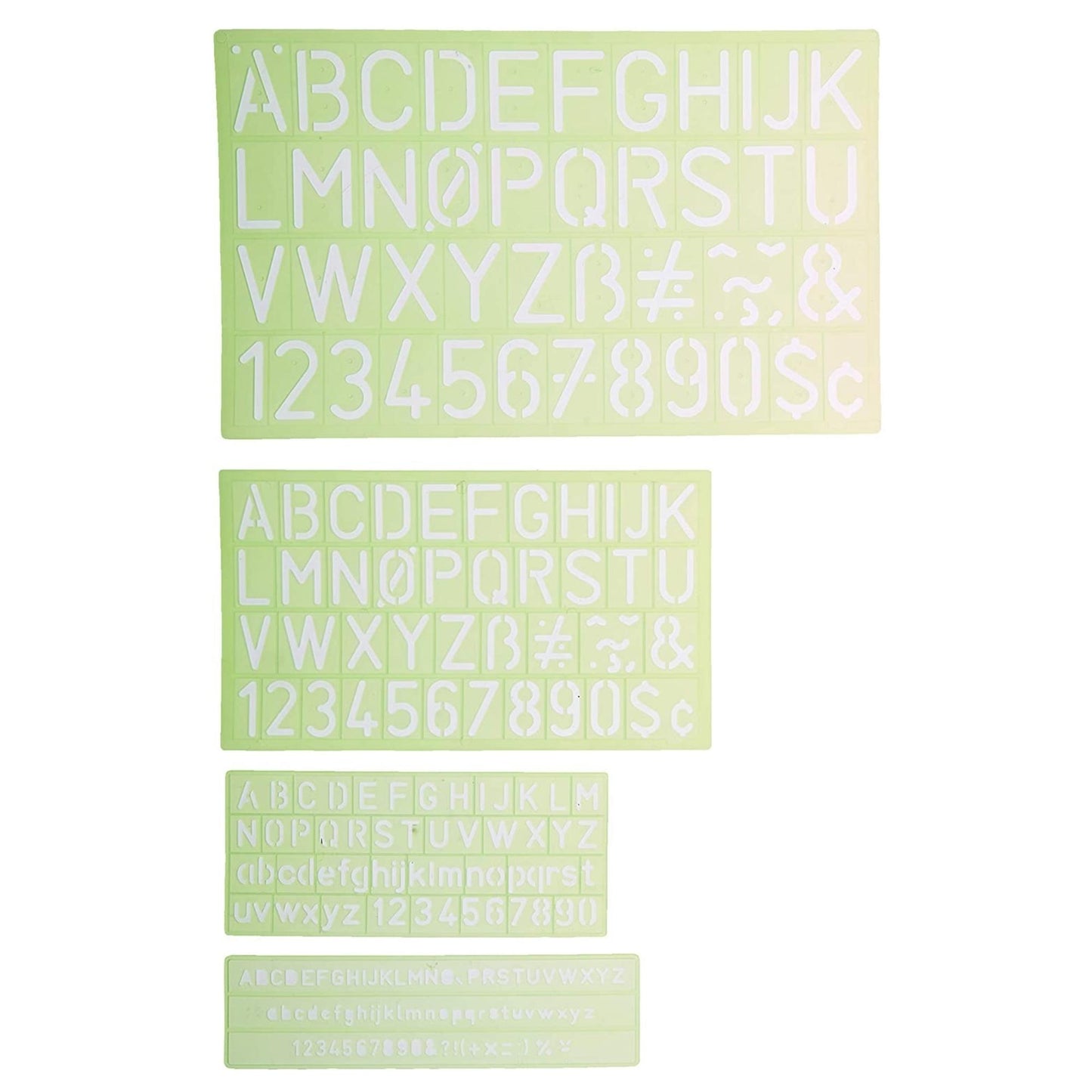 Alvin Lettering Stencil Guide 4pc - Art & Crafting Tool Accessories