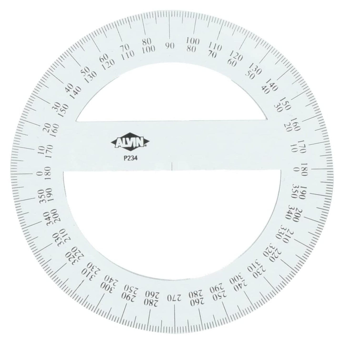 Alvin Circular Protractor - Craft Measuring & Marking Tools