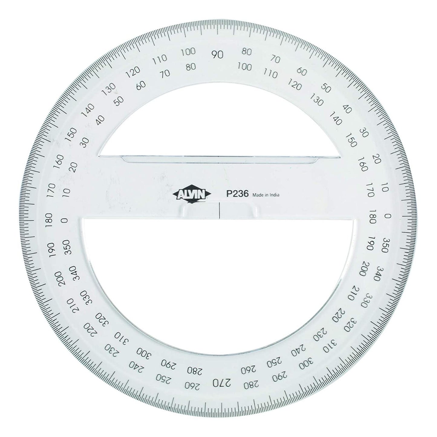 Alvin Circular Protractor - Craft Measuring & Marking Tools