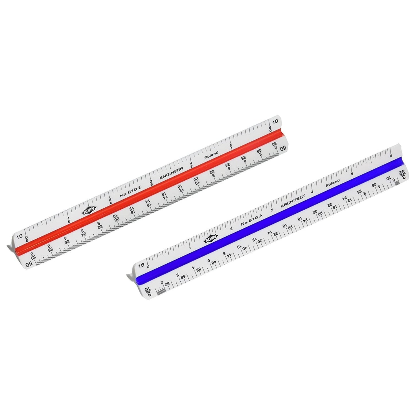 Alvin Set of Architect & Engineer Triangular Scales - Craft Measuring & Marking Tools