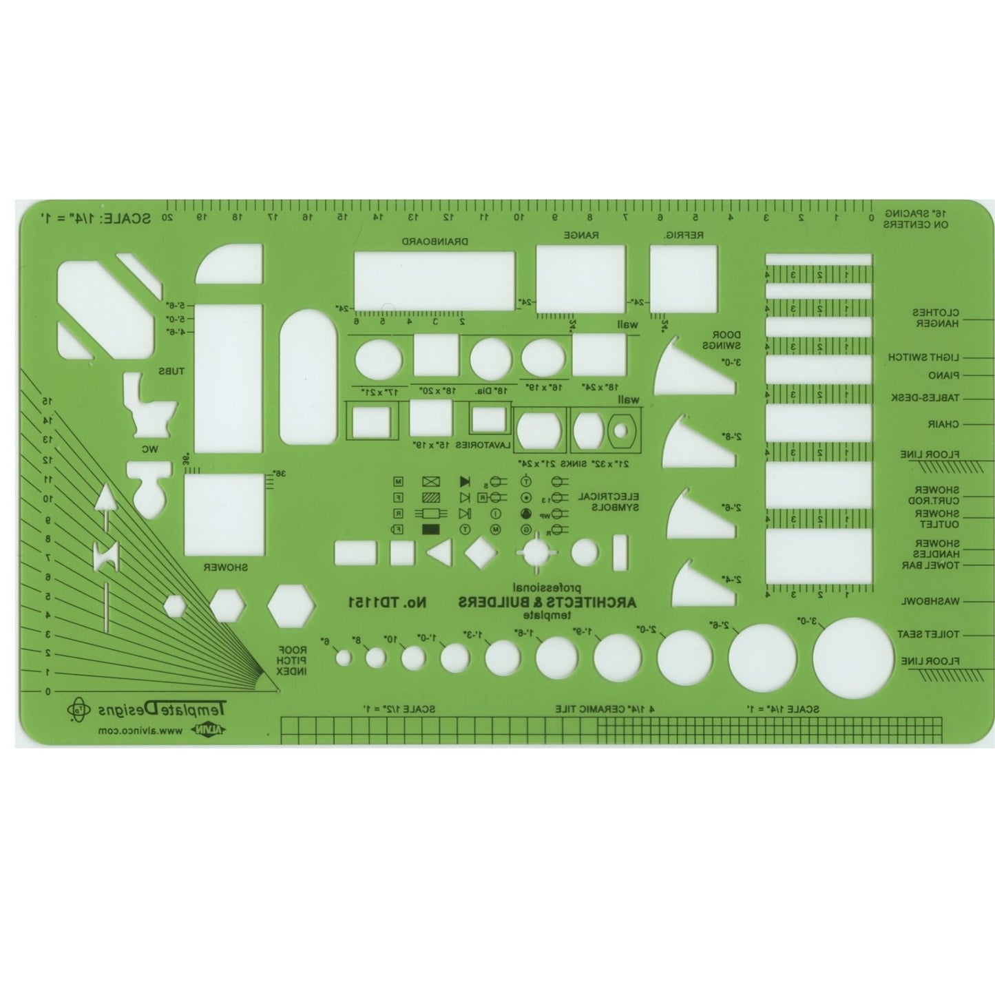 Alvin Architects & Builders Template - Art & Crafting Tool Accessories