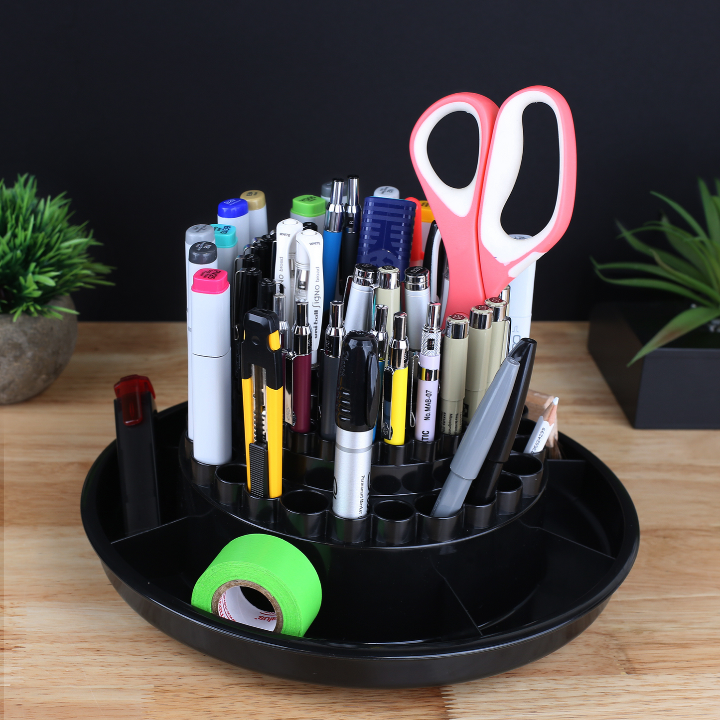 Spin-O-Tray Rotating Supply Organizer