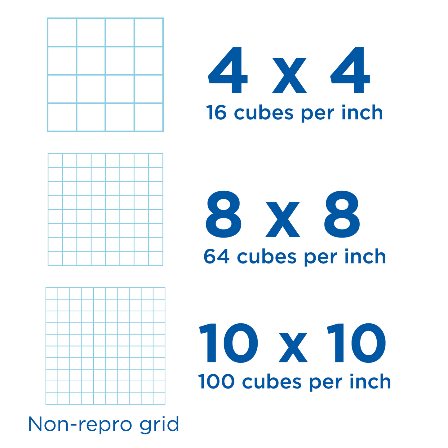 Cross Section Graph Paper Pad / 50 Sheet available in 4x4, 8x8 or 10x10 Grid