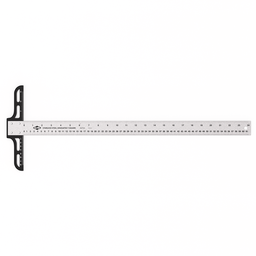 Alvin T-Square Stainless Steel - Graduated | Craft Measuring & Marking ...