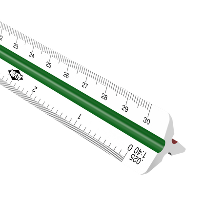 Scale Metric Triangular Plastic 30cm