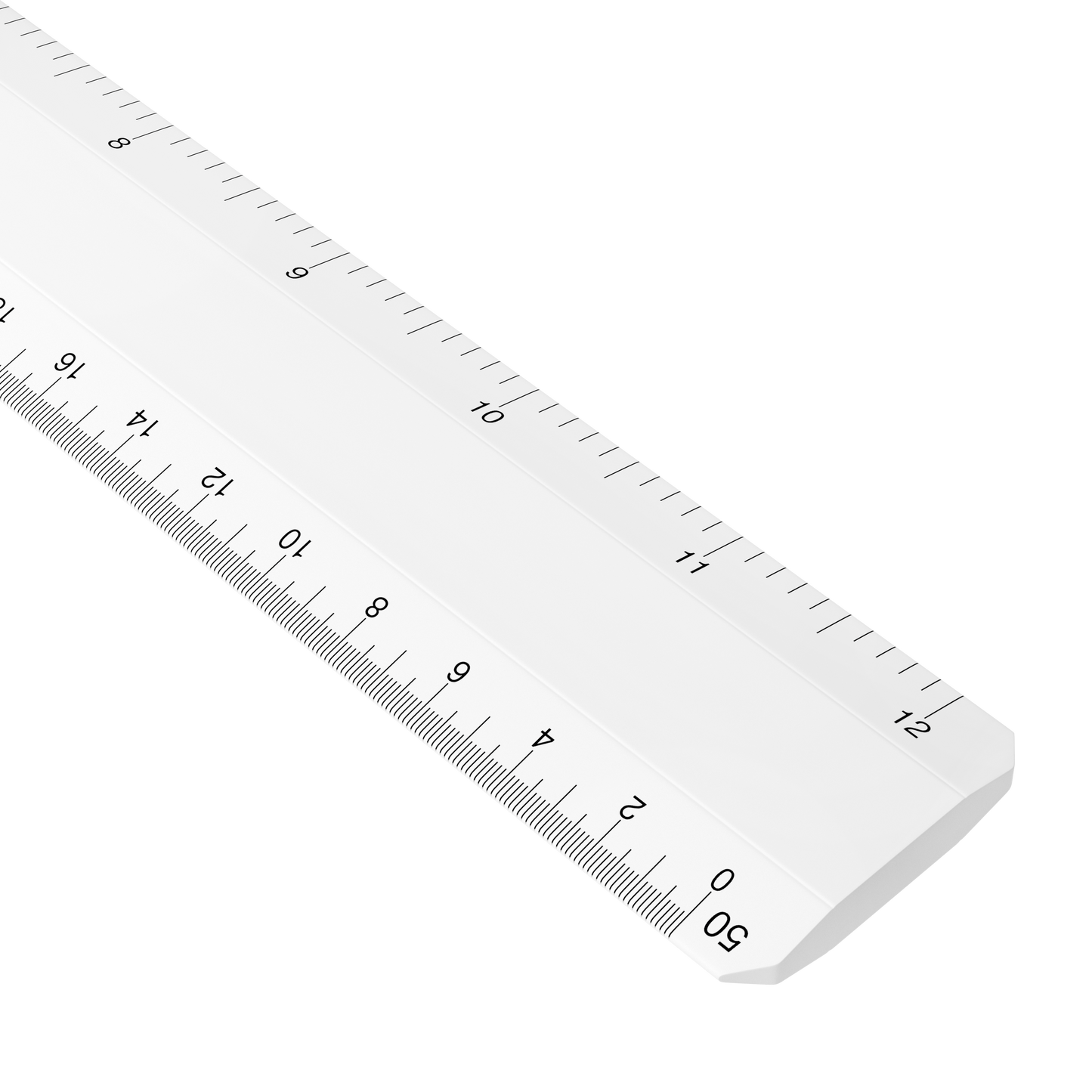 Scale 4 Bevel Flat Engineering 12" Plastic