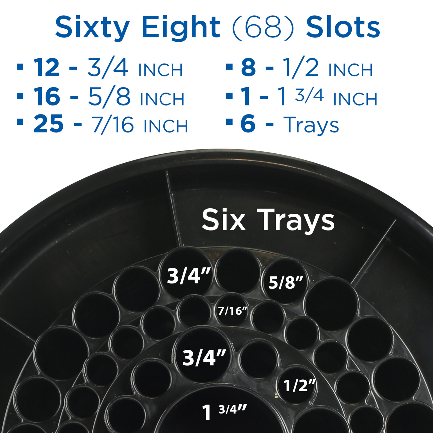 Spin-O-Tray Rotating Supply Organizer