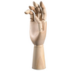 Male Right Hand Wood Mannequin - 12 inches