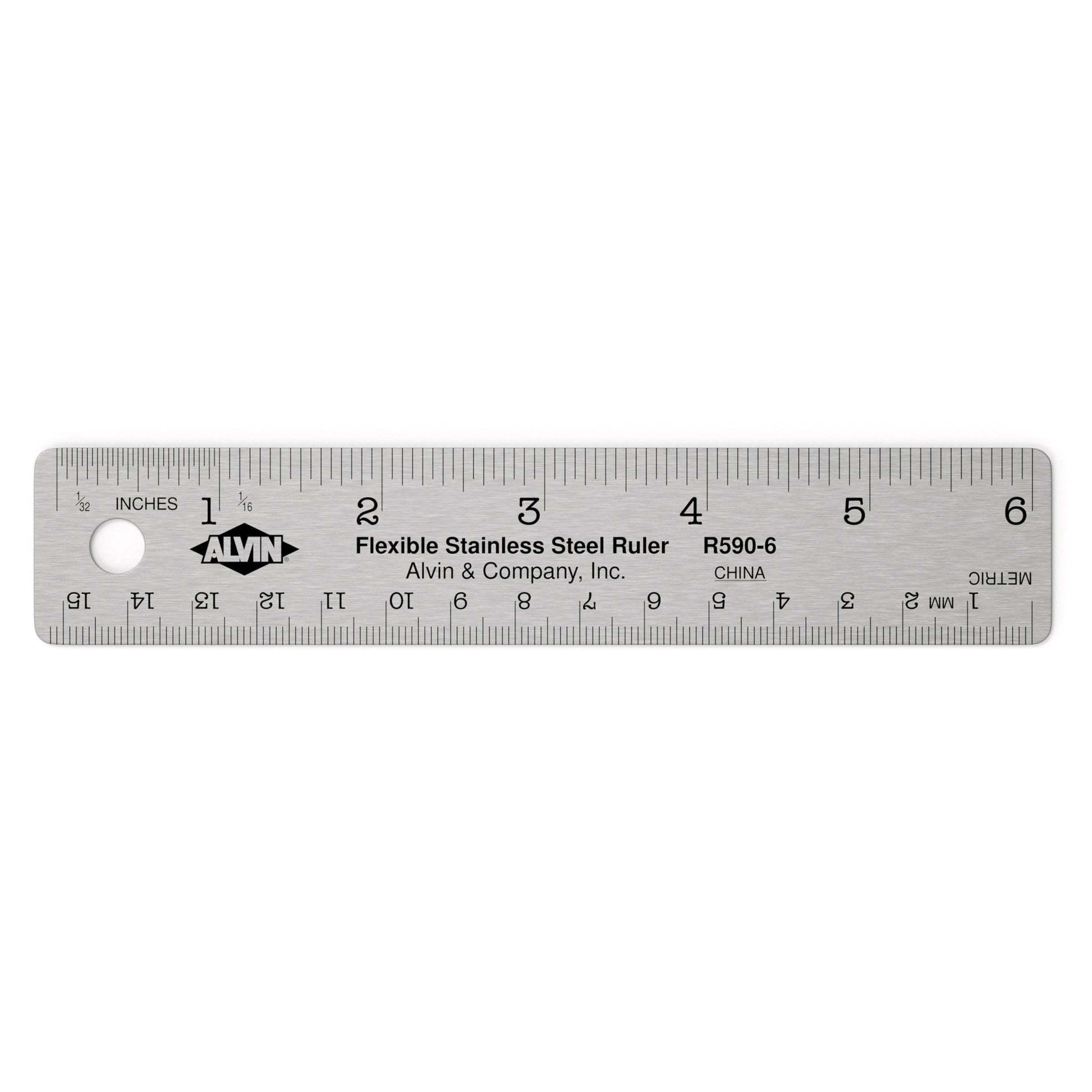 Helix® Stainless Steel Ruler, 6