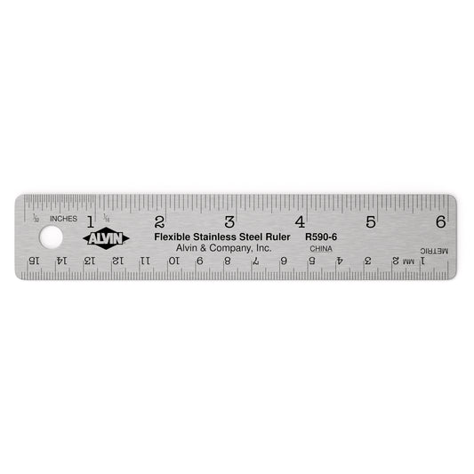 Alvin Stainless Steel Flex Ruler - Textile Art Gauges & Rulers