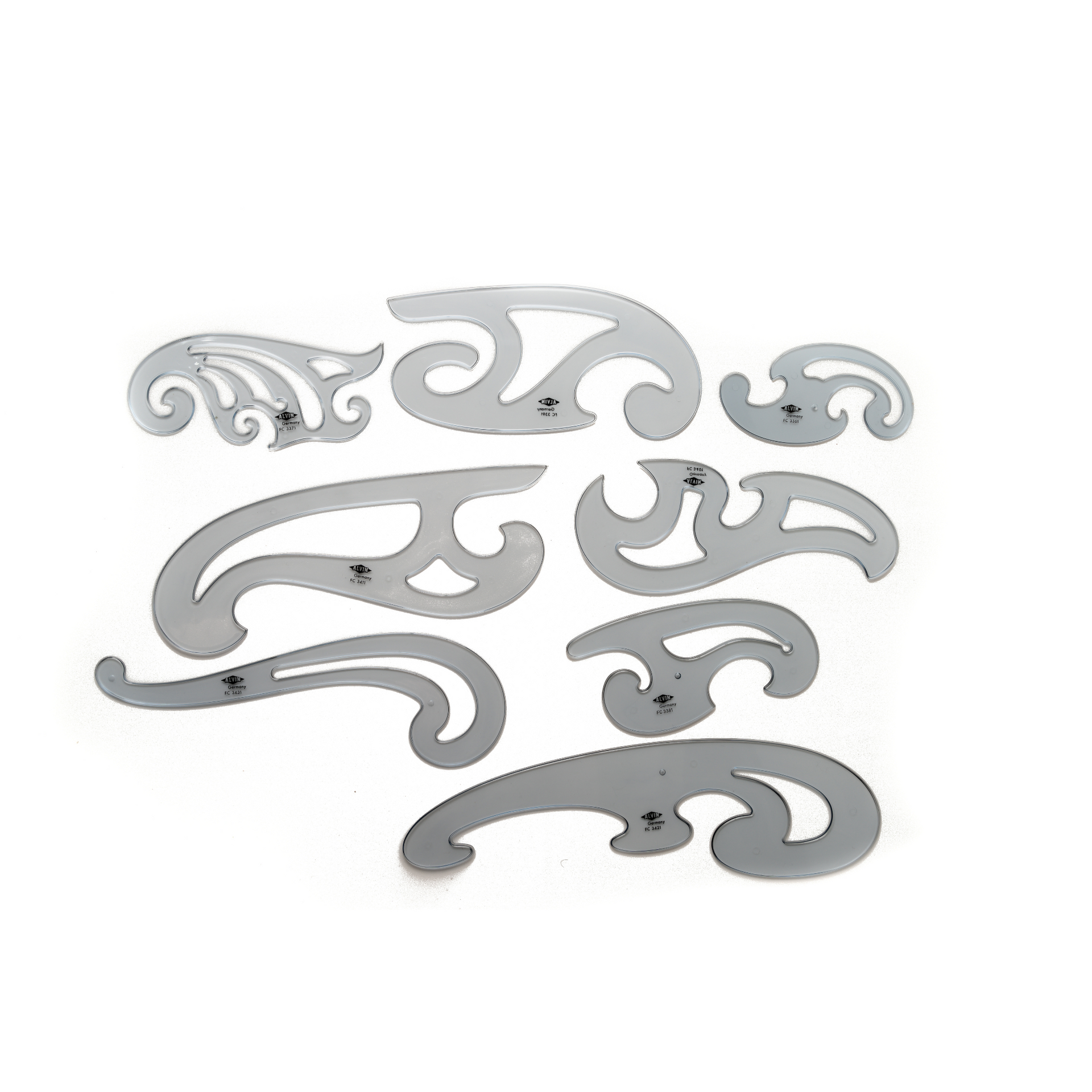 Unique Bargains Drawing Template Tool Comma-shaped French Curve Ruler  Silver Tone 11.8 X 4.25 : Target