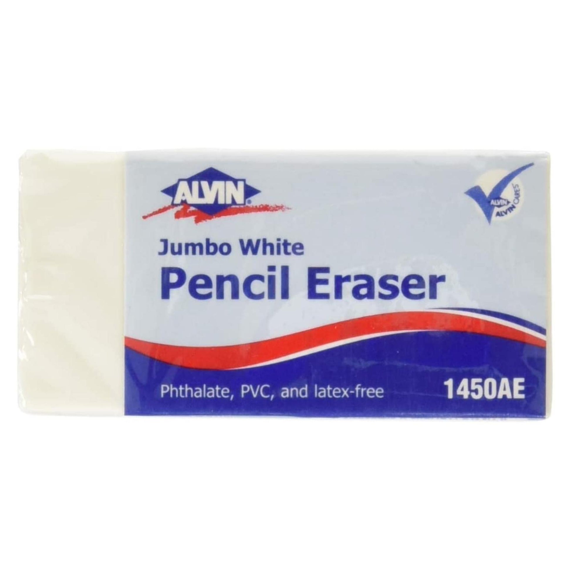 24 Bulk Jumbo White Erasers - at 