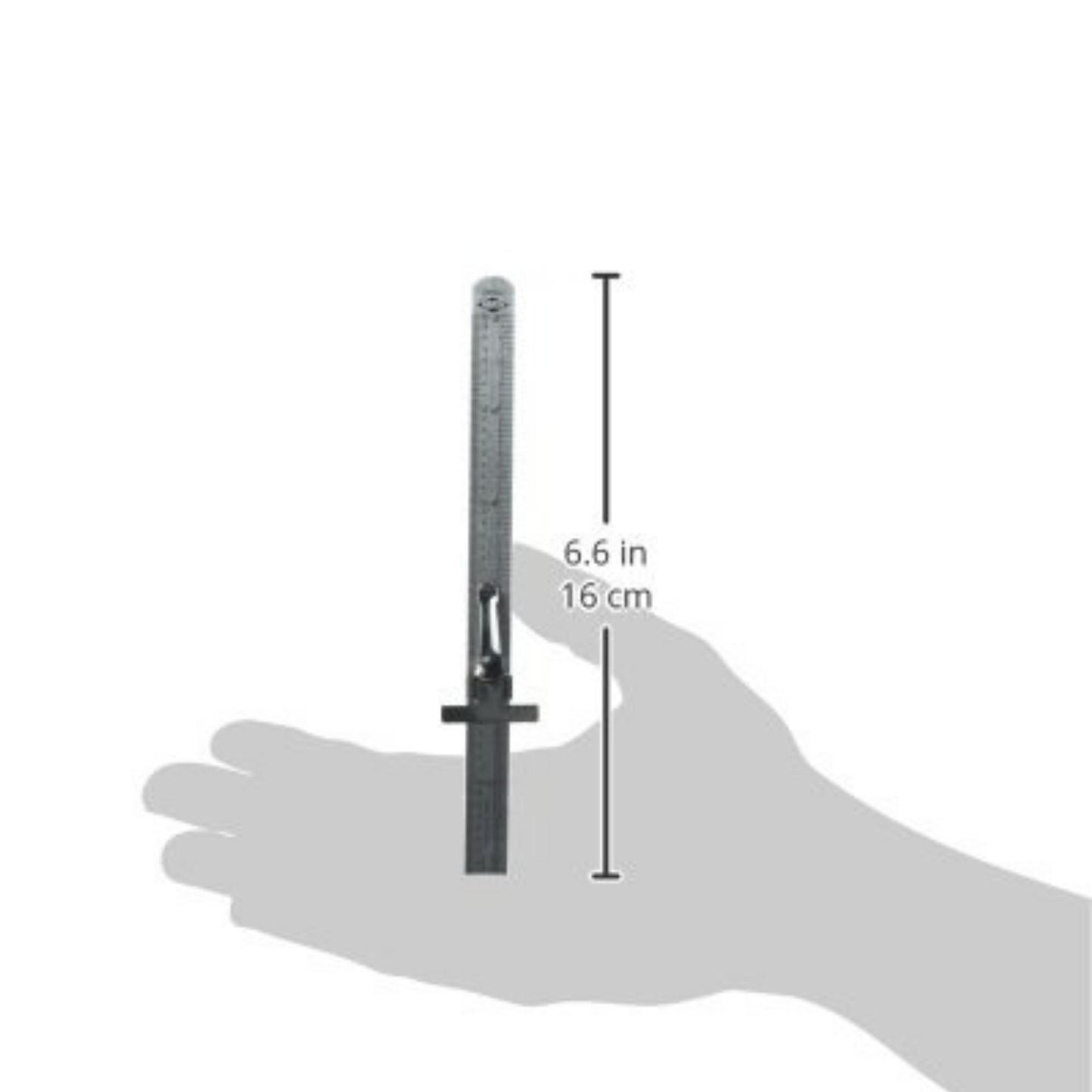 Pocket Ruler - Stainless Steel w/ Clip 6"