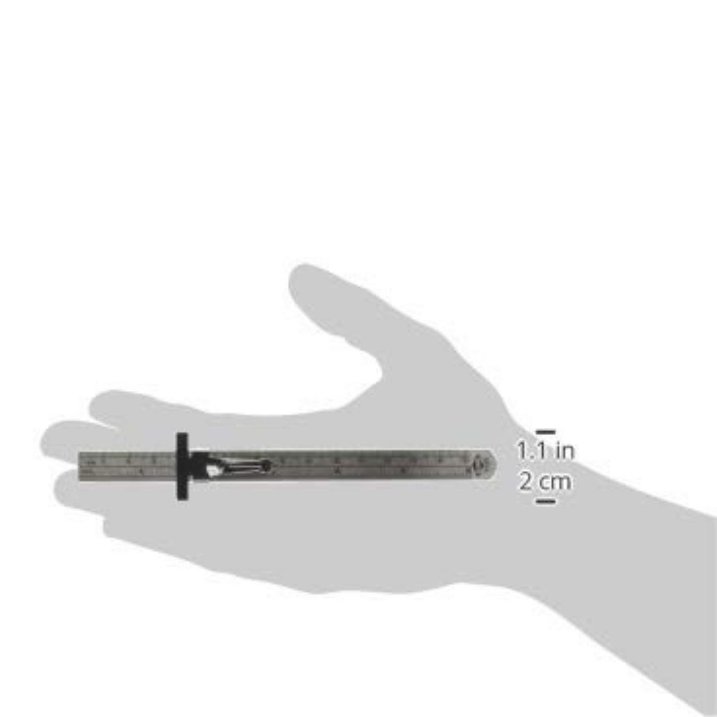 Ruler Millimeter 15cm w/Clip