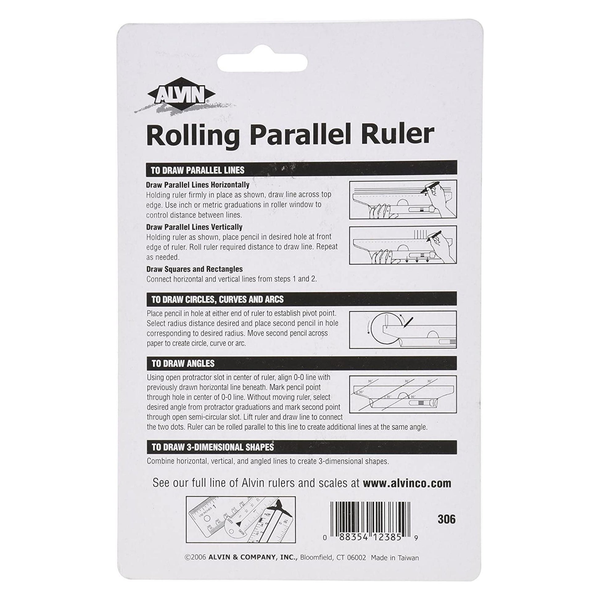 Alvin - Parallel Rolling Ruler #312 - New in Box