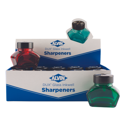 DUX Glass Inkwell Lead Sharpener 1 and 10 Pack
