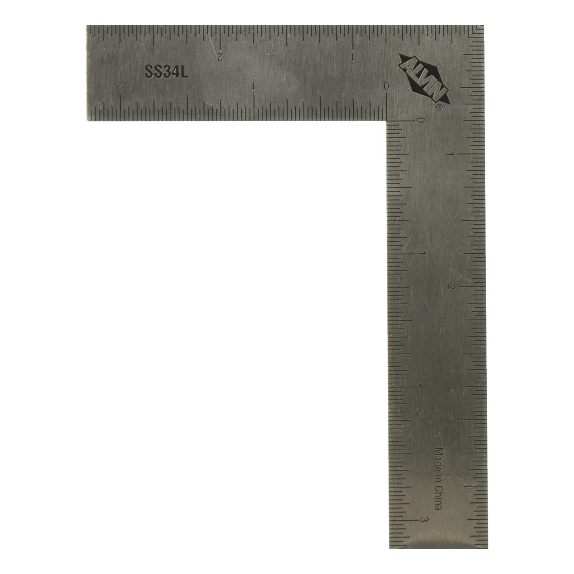 ALVIN SKU: SS34L  Alvin, L-Square Stainless Steel Ruler, Ideal Drafting Tool - 3 x 4 Inches