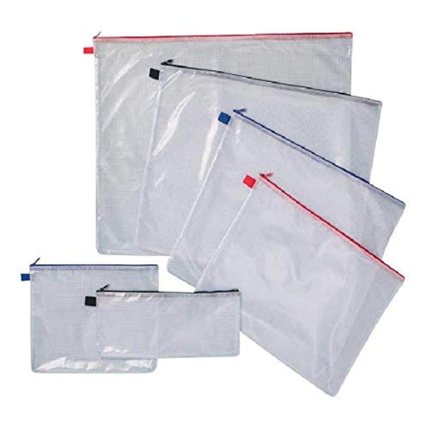  ALVIN - NB1824 Clear PVC Mesh Kit Zipper Bag, Multi-Use  Organization Bag for Item Storage and Arranging, Great for Needlework  Projects, Art Supplies, and Travel - 18 x 24 Inch Bag