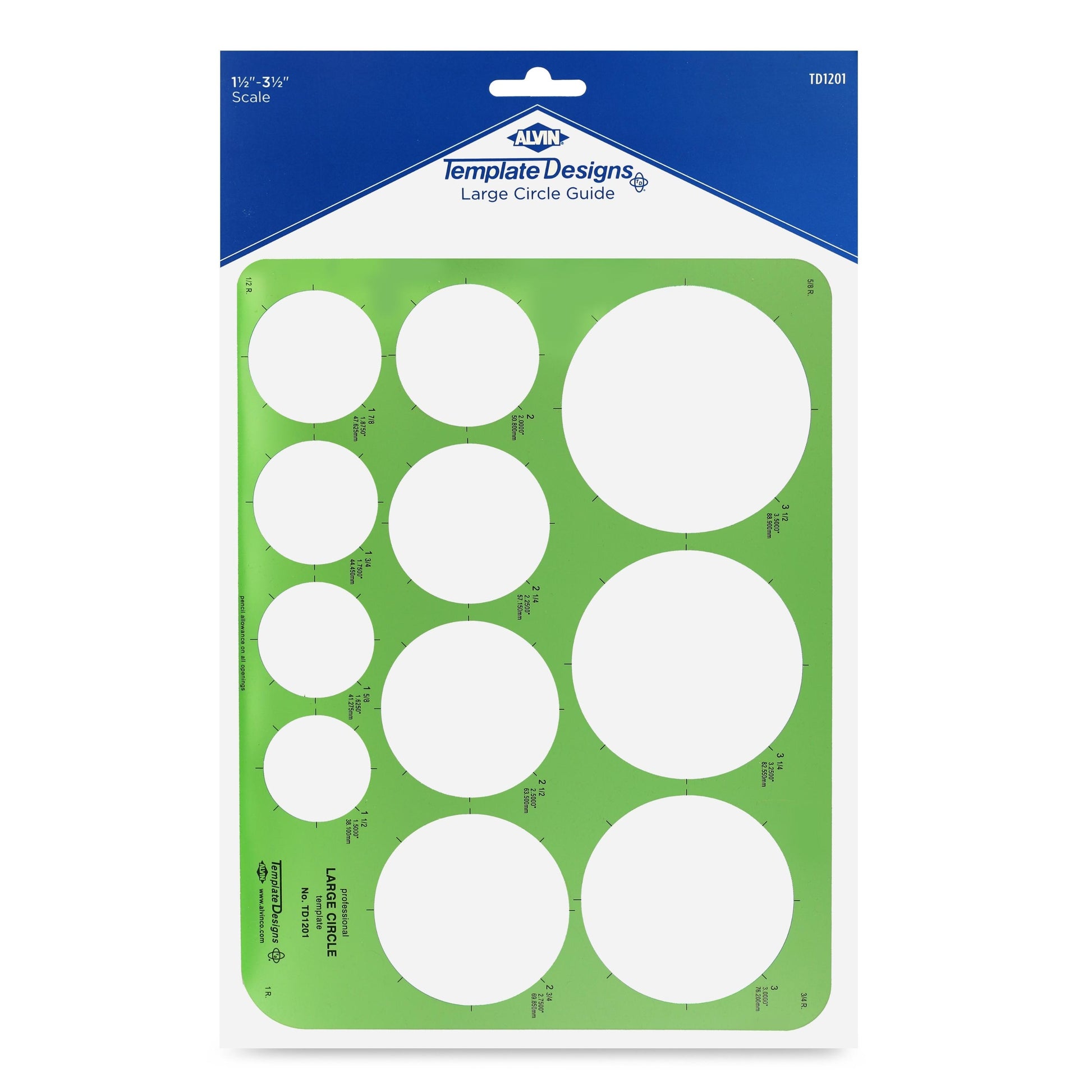 Large Circle Guide Template – ALVIN Drafting, LLC large-circle-guide-template-alvin-drafting-llc