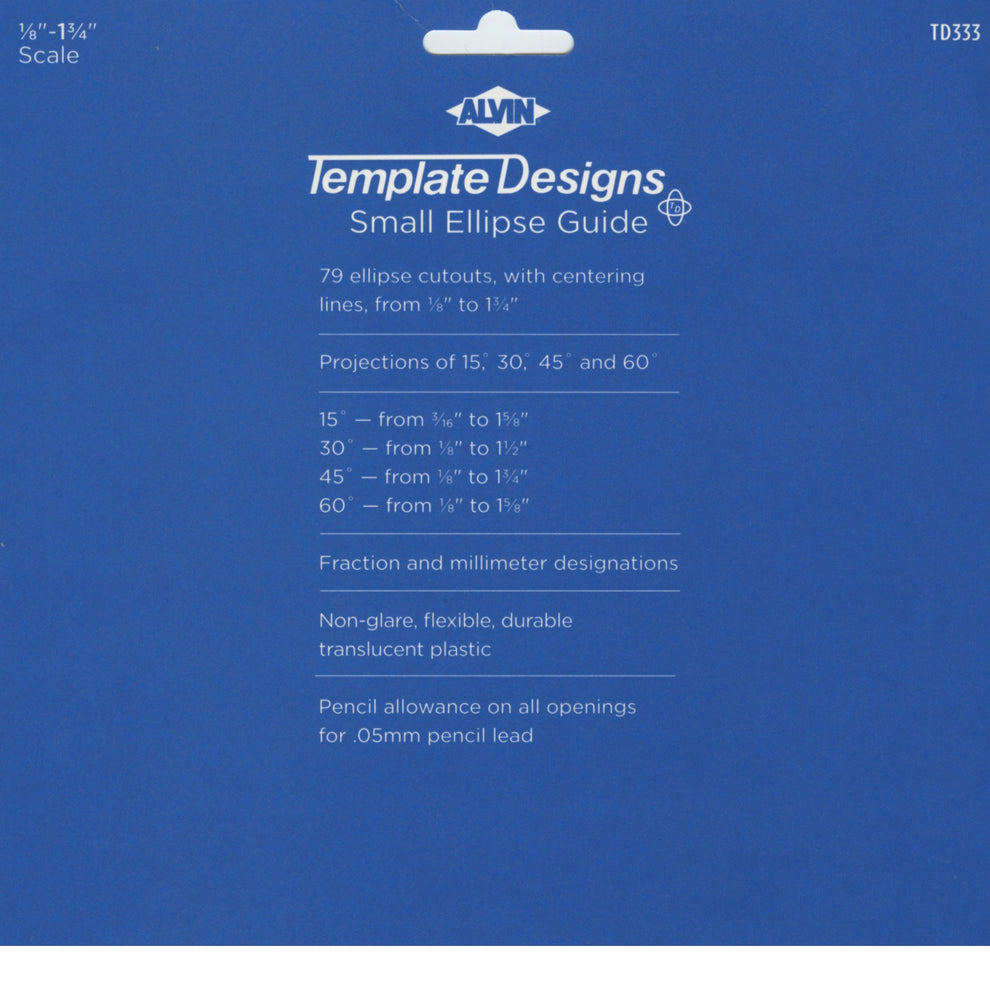 Alvin Small Ellipse Guide Template | Templates – ALVIN, an Ascendant brand