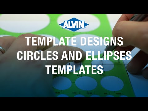 Alvin 39 Small Circle Template Guide, 4 x 7-1/4 x .030